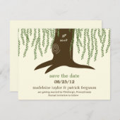 Willow Tree Save the Date Card (Vorne/Hinten)