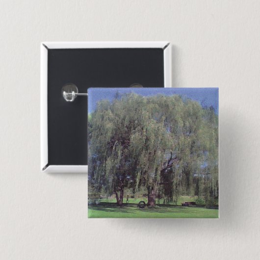 Willow Tree Square Button (Vorne & Hinten)
