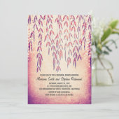 Willow Tree String Lights Probe Dinner Einladung (Stehend Vorderseite)