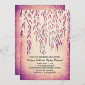 Willow Tree String Lights Probe Dinner Einladung (Vorne/Hinten)