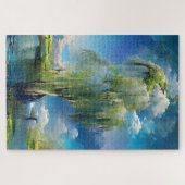 Willow tree to sky Abstrakt Puzzle (Horizontal)