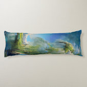 Willow tree to sky Abstrakt Seitenschläferkissen (Rückseite)