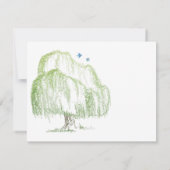 Willow Tree Wedding Response Card Einladung (Rückseite)