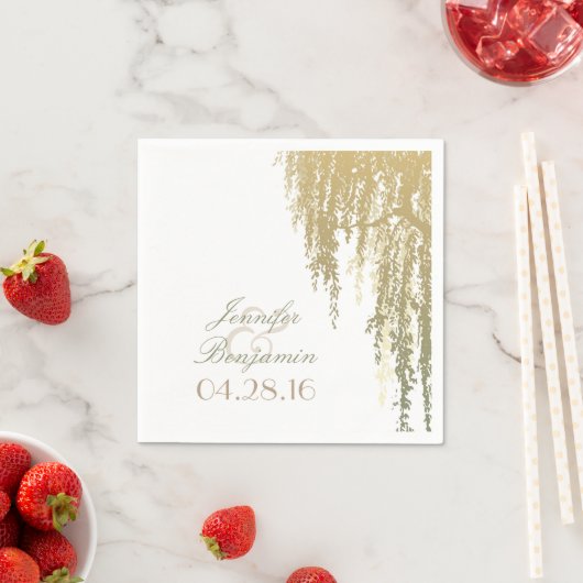 Willow Tree Wedding Serviette (Beispiel)