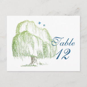 Willow Tree Wedding Table Cards Postkarte