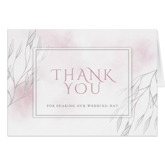 Willow und blassrosa Wasserfarbe (Vorderseite (Horizontal))