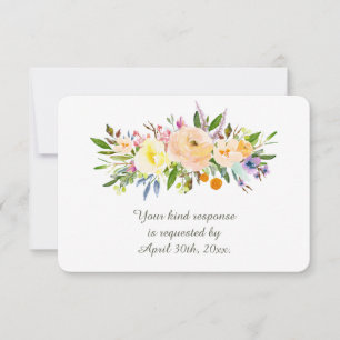 Willow und Floral Wedding RSVP