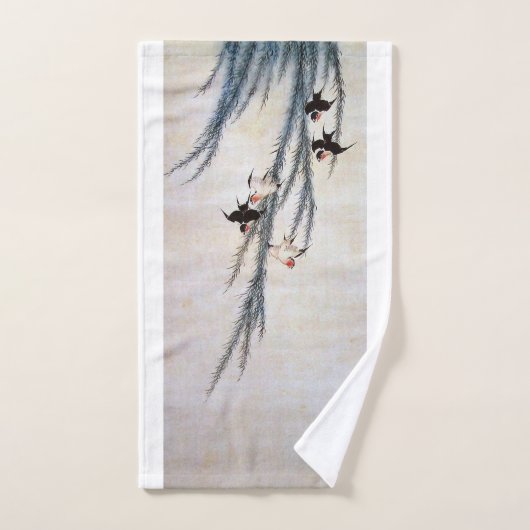 Willow und Swallow, Hokusai Handtuch (Handtuch)