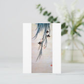 Willow und Swallow, Hokusai Postkarte (Stehend Vorderseite)