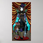 "Willow" Viktorianisches Steampunk Circus Fee Post Poster (Vorne)