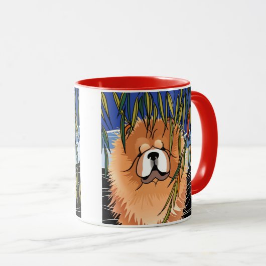 WILLOW WIND - Chow 11 oz Tasse (VorderseiteRechts)