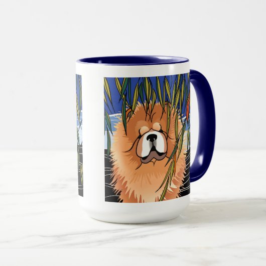 WILLOW WIND - Chow 15 oz Tasse (VorderseiteRechts)