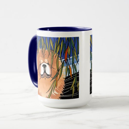 WILLOW WIND - Chow 15 oz Tasse (Vorderseite Links)