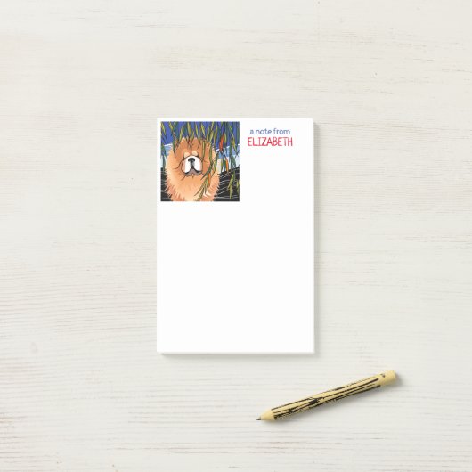 WILLOW WIND - Chow Post notiert Post-it Klebezettel (Auf Schreibtisch)