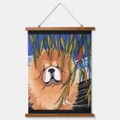 WILLOW WIND - Chow-Wandtapeten Wandteppich Mit Holzrahmen (Vorderseite)