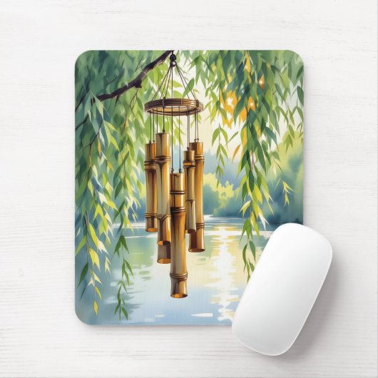 Willow, Windchimes und See Mousepad (Mit Mouse)