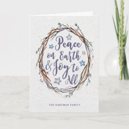 Willow Wreath Holiday Grußkarte Feiertagskarte