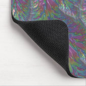 WILLOW ~ Zany Shades Aqua Green Pink Silver Mousepad (Ecke)