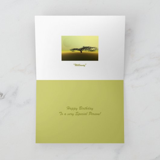 WILLOWAY KARTE (Innenseite)