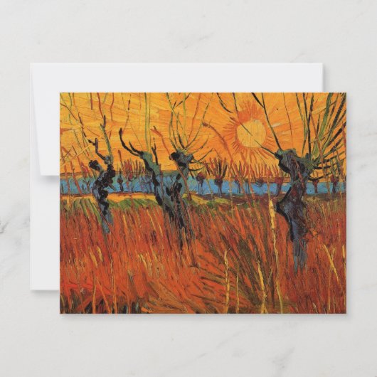 Willows at Sunset by Vincent van Gogh (Vorderseite)