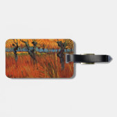 Willows at Sunset by Vincent van Gogh Gepäckanhänger (Rückseite horizontal)