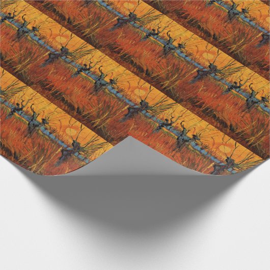 Willows at Sunset by Vincent van Gogh Geschenkpapier (Ecke)
