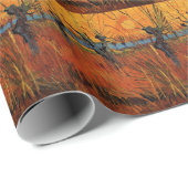 Willows at Sunset by Vincent van Gogh Geschenkpapier (Rolleneckpunkt)