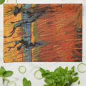 Willows at Sunset by Vincent van Gogh Geschirrtuch (Gefaltet)