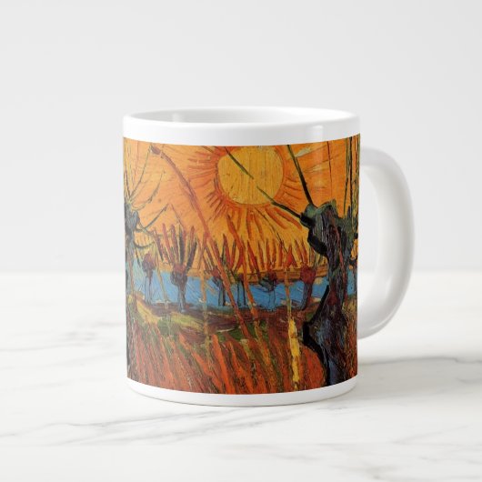Willows at Sunset by Vincent van Gogh Jumbo-Tasse (Vorderseite Rechts)