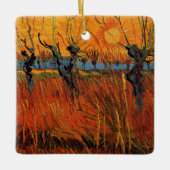 Willows at Sunset by Vincent van Gogh Keramikornament (Vorderseite)