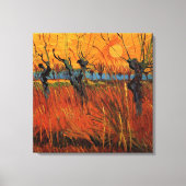 Willows at Sunset by Vincent van Gogh Leinwanddruck (Vorderseite)