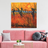 Willows at Sunset by Vincent van Gogh Leinwanddruck (Insitu (Wohnzimmer))