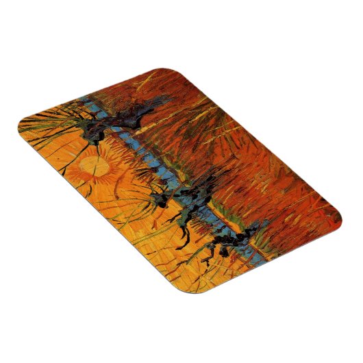 Willows at Sunset by Vincent van Gogh Magnet (Rechte Seite)