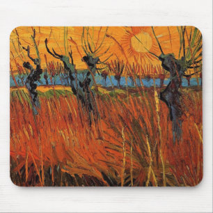 Willows at Sunset by Vincent van Gogh Mousepad