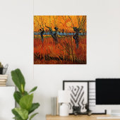 Willows at Sunset by Vincent van Gogh Poster (Heimbüro)