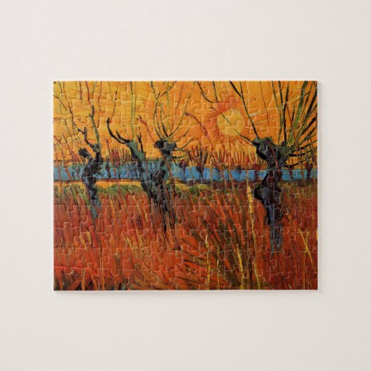 Willows at Sunset by Vincent van Gogh Puzzle (Horizontal)