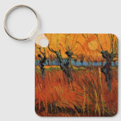 Willows at Sunset by Vincent van Gogh Schlüsselanhänger (Vorderseite)