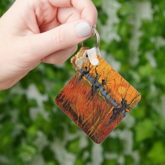 Willows at Sunset by Vincent van Gogh Schlüsselanhänger (Hand)