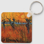 Willows at Sunset by Vincent van Gogh Schlüsselanhänger (Rückseite)