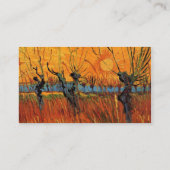 Willows at Sunset by Vincent van Gogh Visitenkarte (Rückseite)