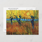 Willows at Sunset (F572) Van Gogh Fine Art Postkarte (Vorne/Hinten)
