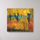 Willows bei Sunset | Van Gogh | Leinwanddruck (Vorderseite)