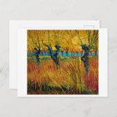Willows bei Sunset | Van Gogh | Postkarte (Vorne/Hinten)