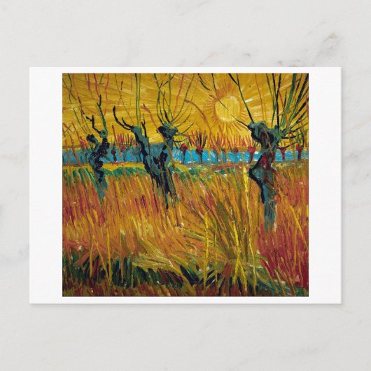 Willows bei Sunset | Van Gogh | Postkarte (Vorderseite)