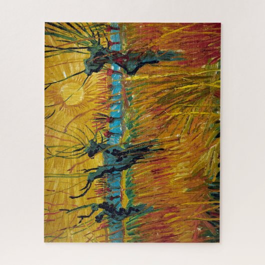 Willows bei Sunset | Van Gogh | Puzzle (Vertikal)
