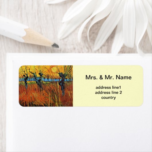 Willows bei Sunset, Vincent van Gogh (Insitu)