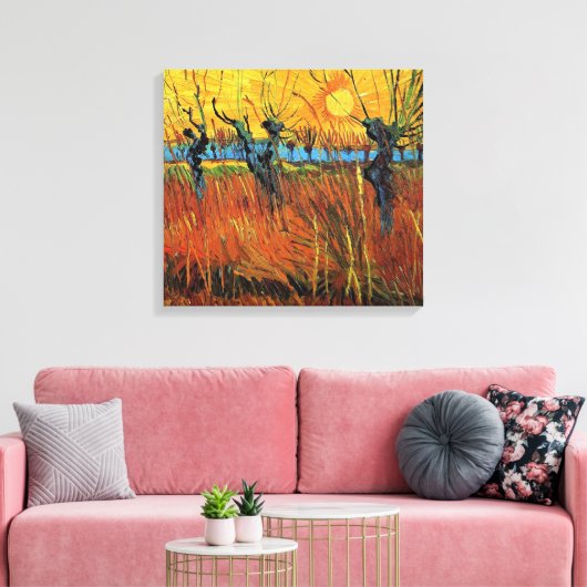 Willows bei Sunset, Vincent van Gogh Leinwanddruck (Insitu (Wohnzimmer))