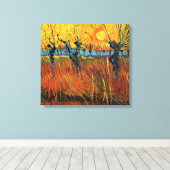 Willows bei Sunset, Vincent van Gogh Leinwanddruck (Insitu (Holzboden))