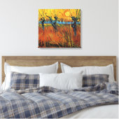 Willows bei Sunset, Vincent van Gogh Leinwanddruck (Insitu (Schlafzimmer))