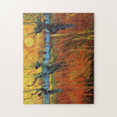 Willows bei Sunset, Vincent van Gogh Puzzle (Vertikal)